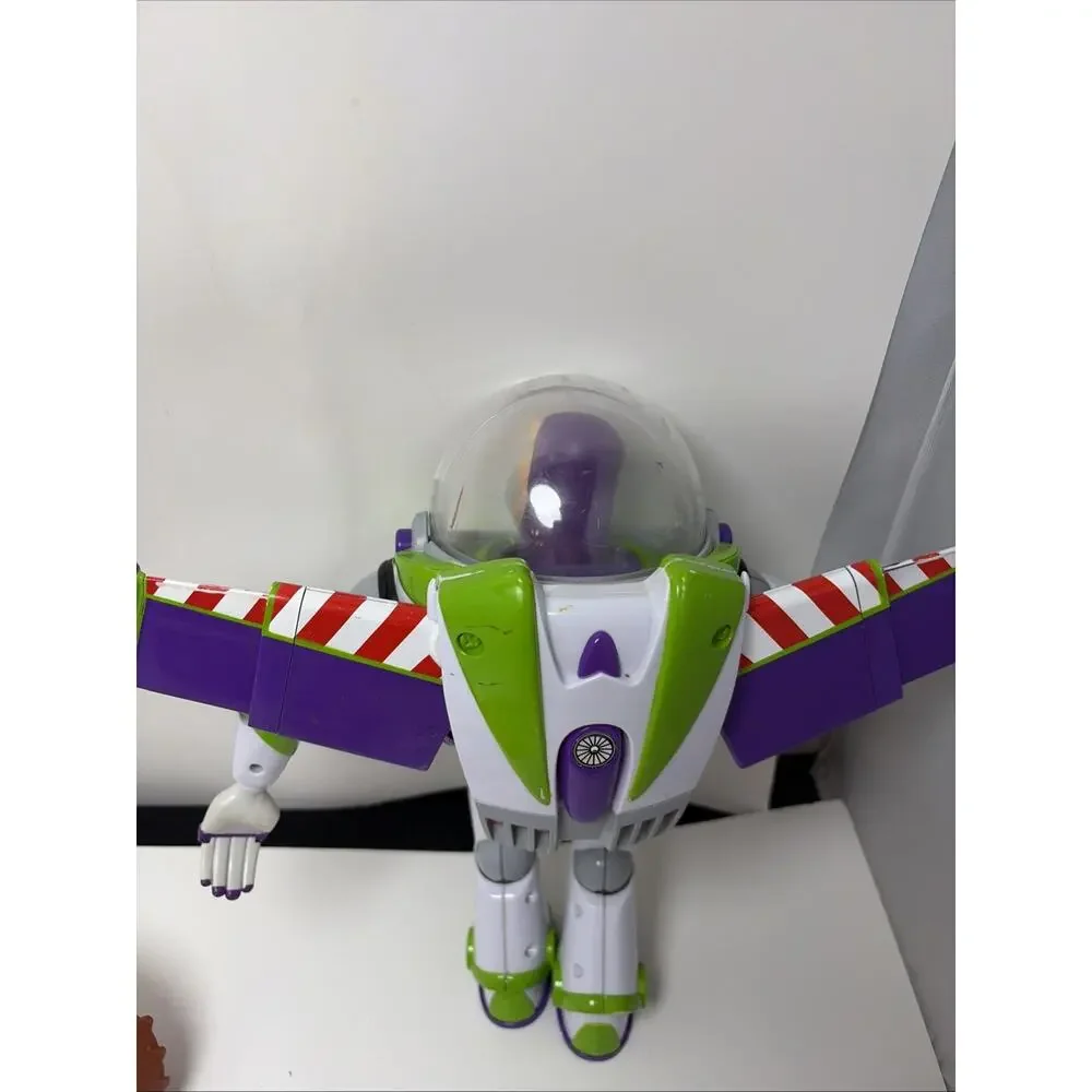 Thinkway Toys Talking Buzz & 1995 Woody Disney Toy Story Pull String Original
